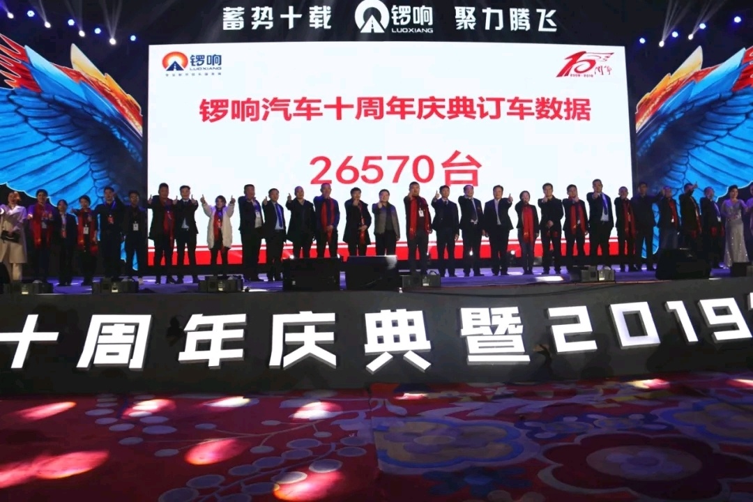 锣响2019年度商务年会暨十周年庆典隆重开幕！当晚订单量达26570台！